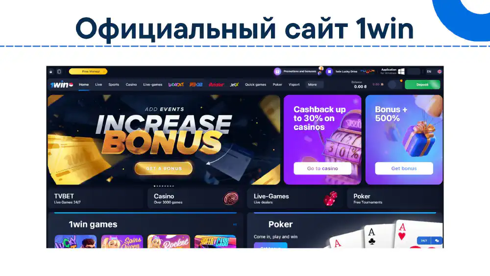 1win сайт онлайн казино